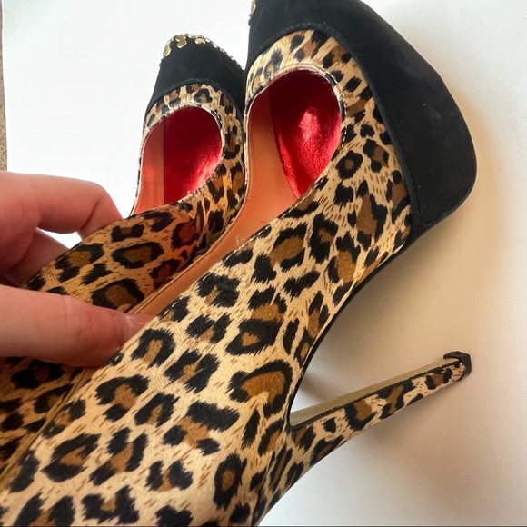 Frederick’s Cheetah Print Platform Stripper Heels Size 7.5 - Picture 12 of 12